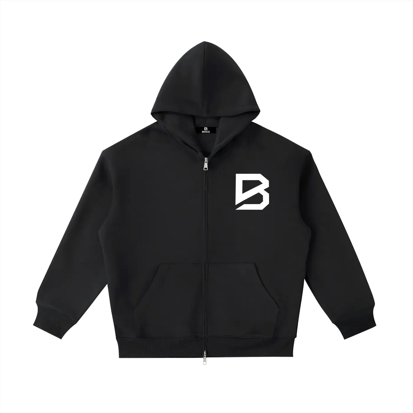 Heavyweight Pocket Hoodie - Essential Fleece Gym Hoodie | BRACE