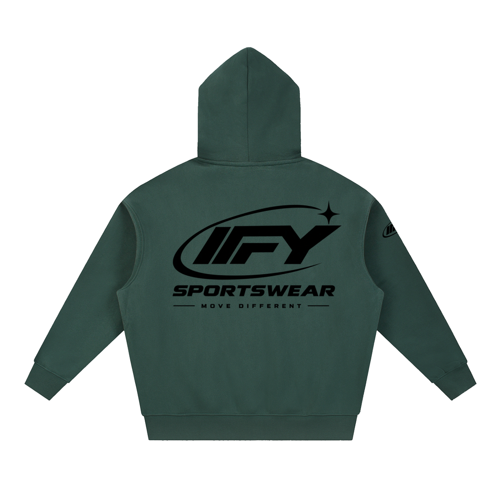 Essential Oversized Boxy Fit Fleece Hoodie