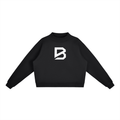 Mock-Neck Fleece Sweatshirt - Essential Gym Crewneck | BRACE