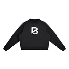 Mock-Neck Fleece Sweatshirt - Essential Gym Crewneck | BRACE