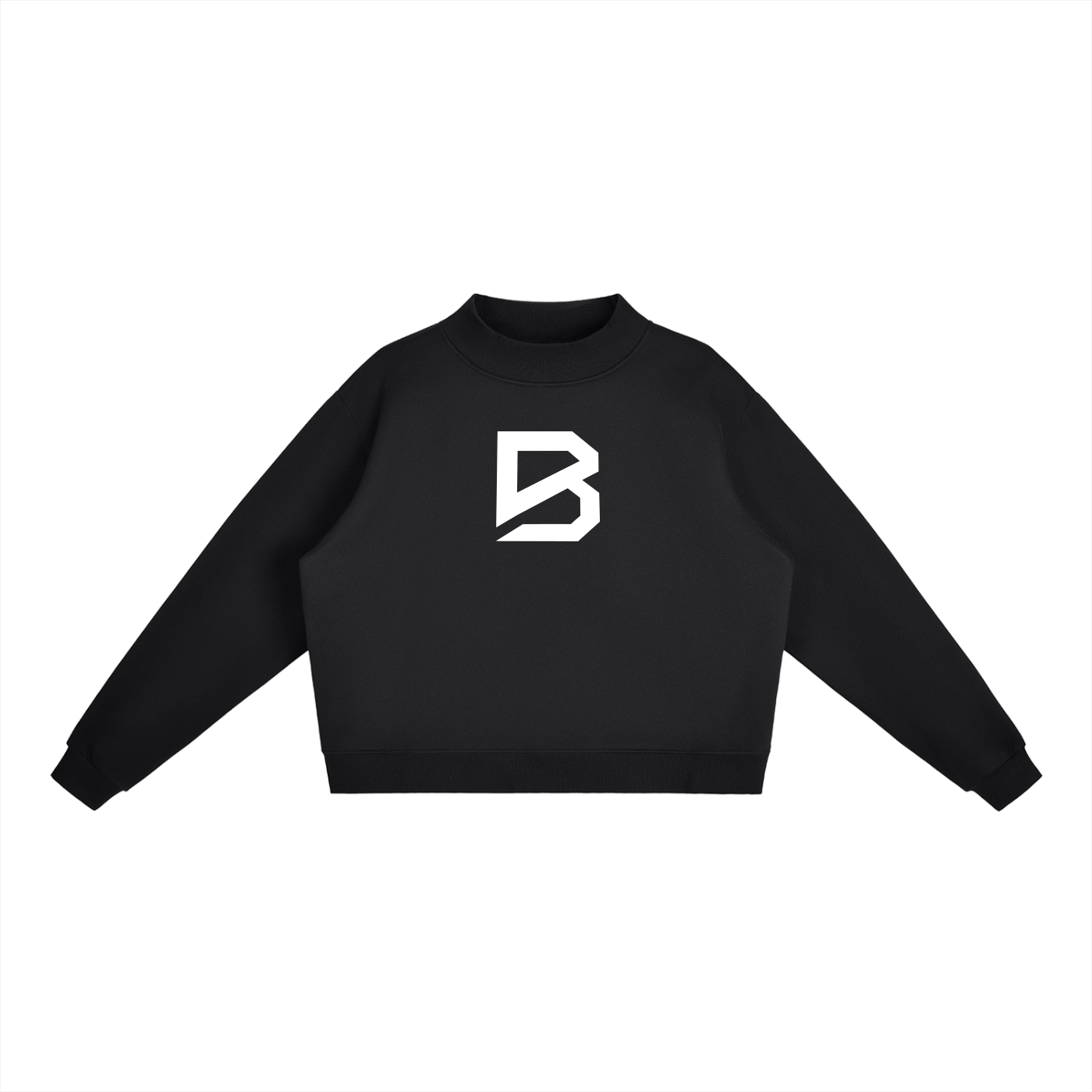 Mock-Neck Fleece Sweatshirt - Essential Gym Crewneck | BRACE