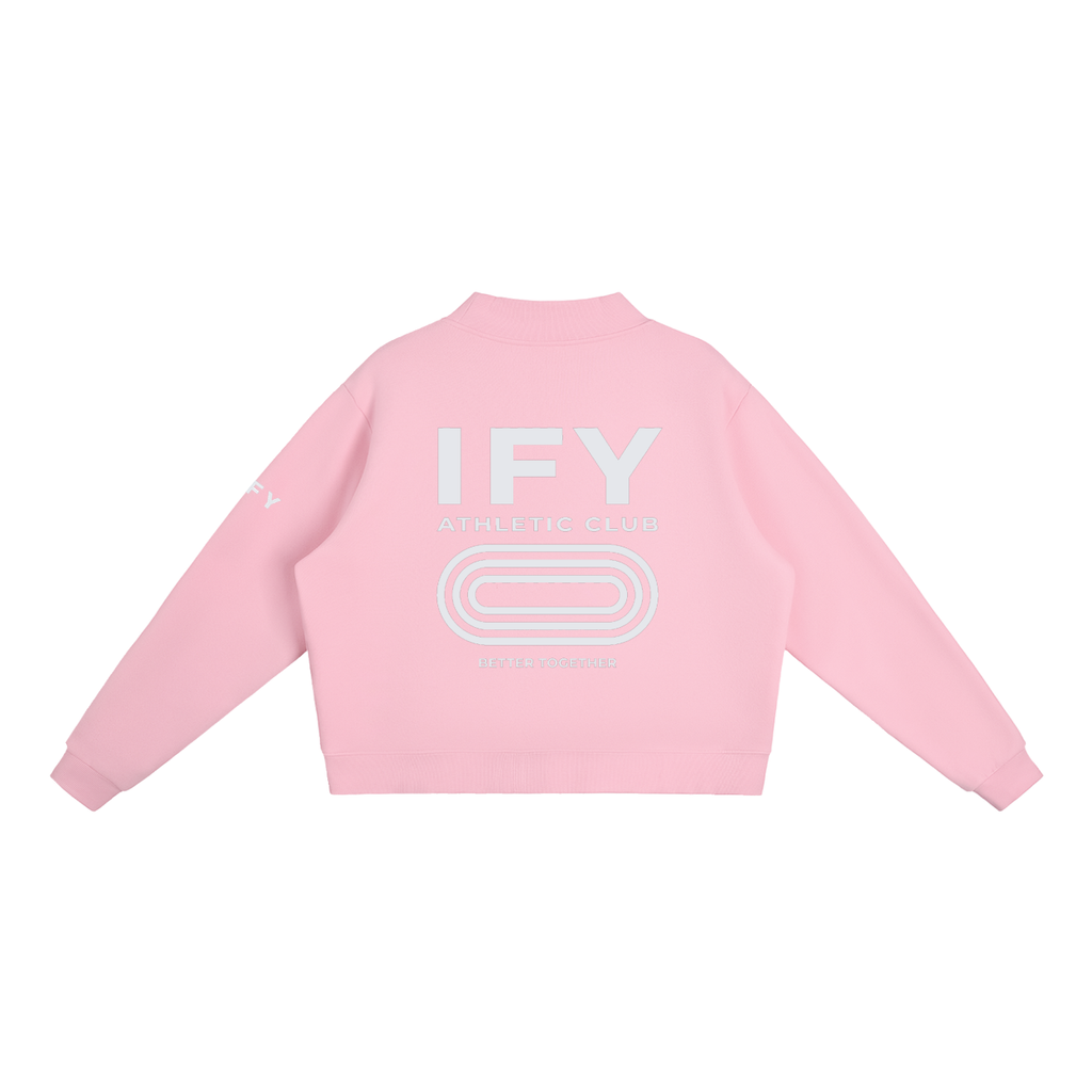 Mock-Neck Crew Sweatshirt