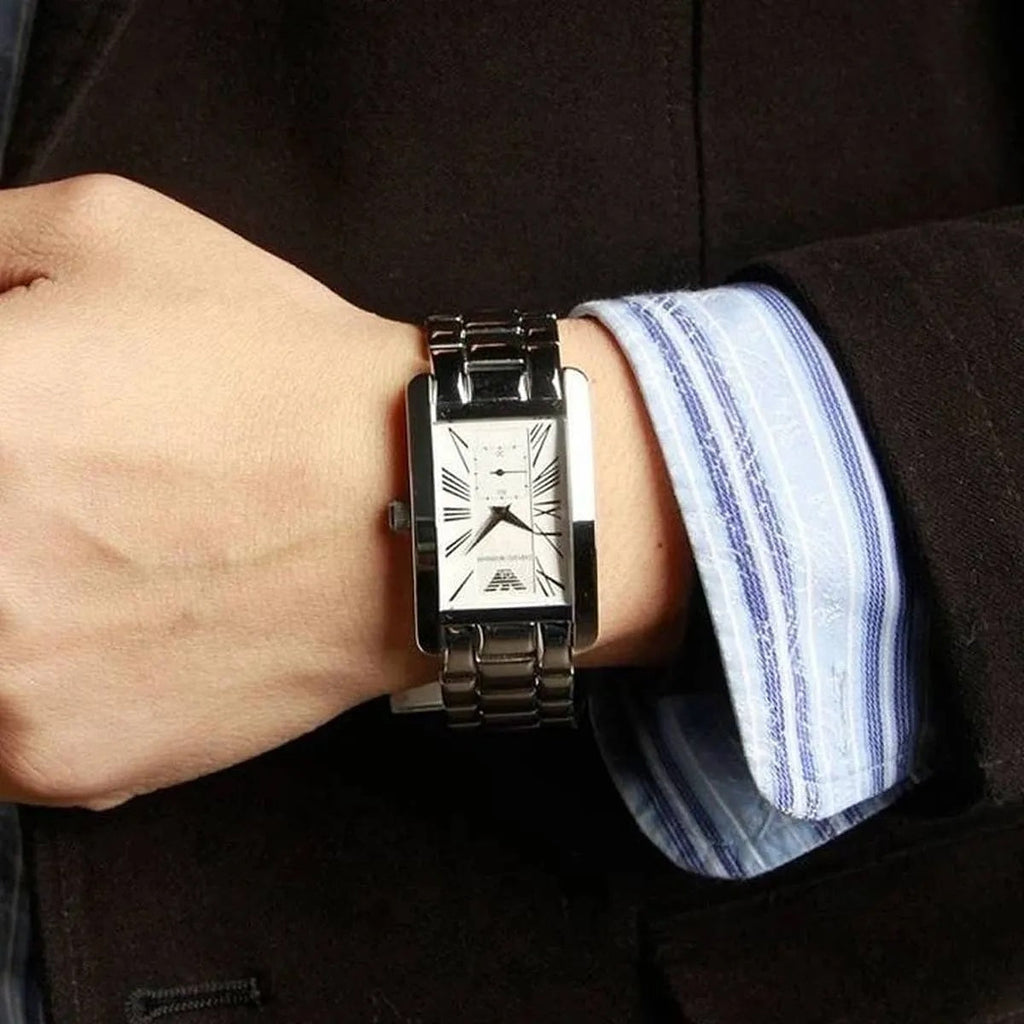 Emporio Armani AR0145 Classic Men's Rectangular Watch