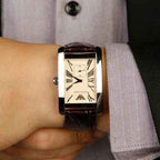 Emporio Armani AR0154 Classic Men's Rectangular Beige Watch