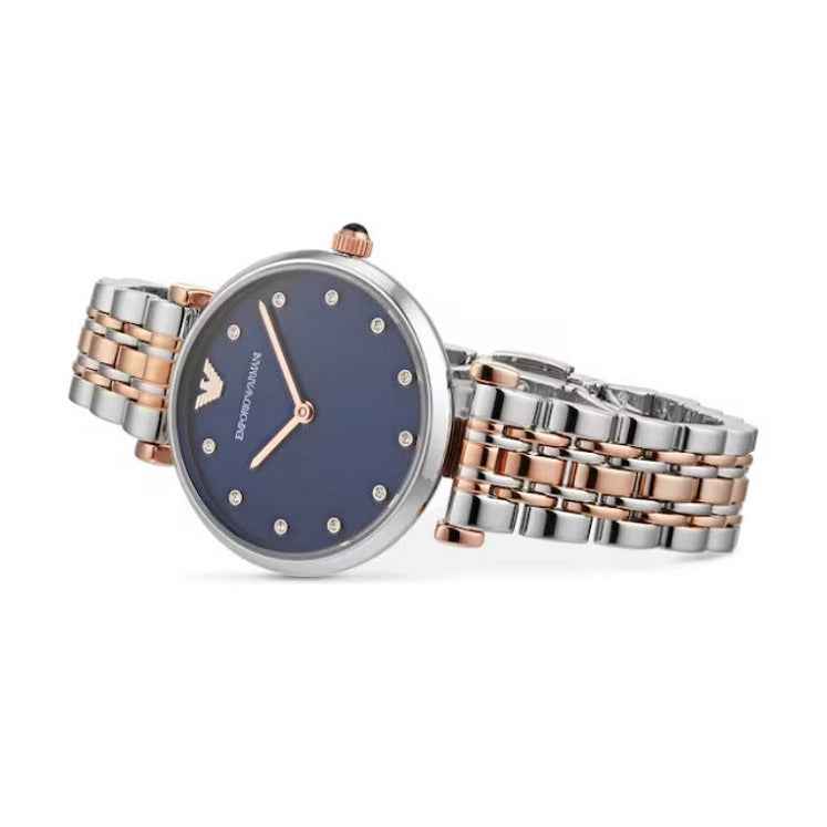Emporio Armani AR11092 Gianni T-Bar Women's Two-Tone Watch