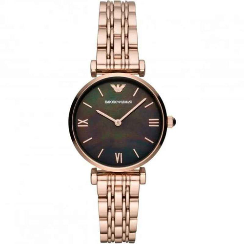 Emporio Armani AR11145 Gianni T-Bar Women's Rose Gold Watch