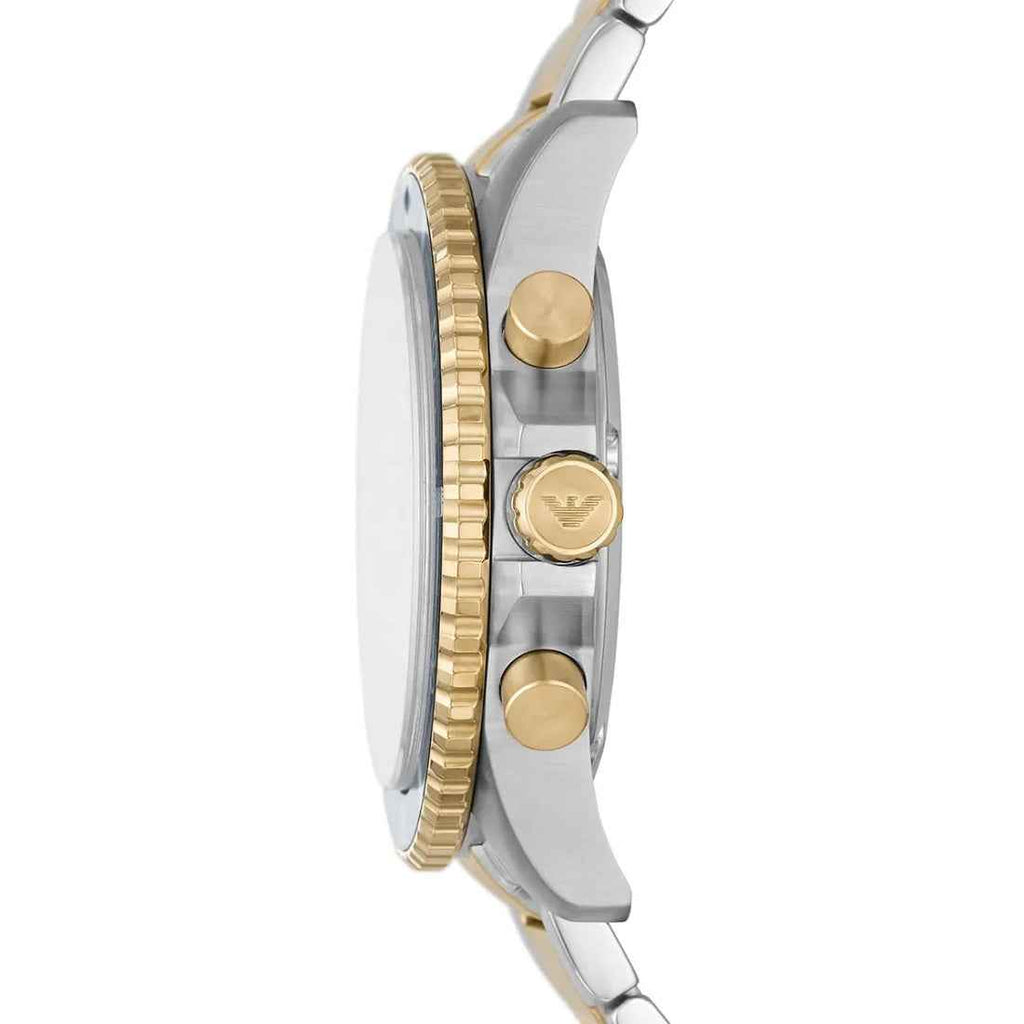 Emporio Armani AR11362 Diver Men's Two-Tone Gold Watch
