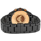 Emporio Armani AR1411 Ceramica Women's Black & Rose Gold Watch