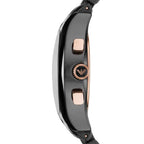 Emporio Armani AR1411 Ceramica Women's Black & Rose Gold Watch