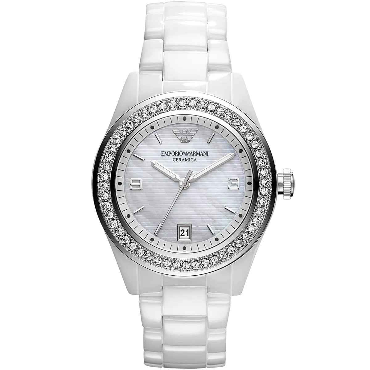Emporio Armani AR1426 Ceramica Women's White Watch