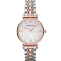 Emporio Armani AR1683 Gianni T-Bar Women's Two-Tone Watch