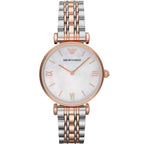 Emporio Armani AR1683 Gianni T-Bar Women's Two-Tone Watch