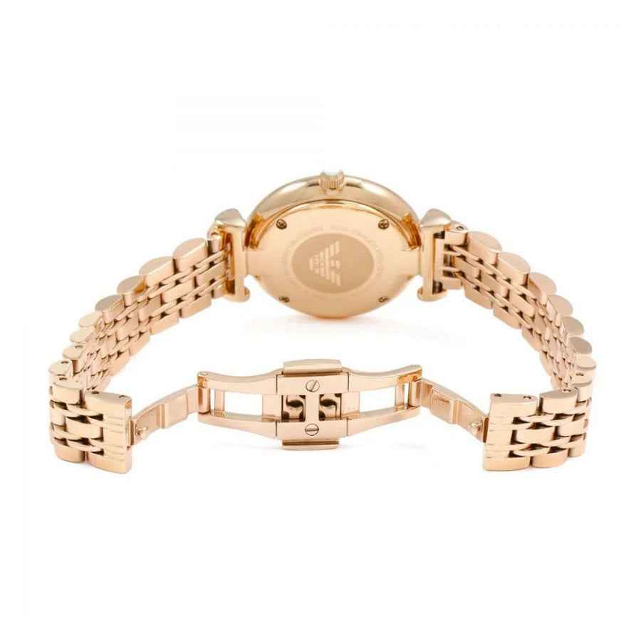 Emporio Armani AR1909 Gianni T-Bar Women's Rose Gold Watch
