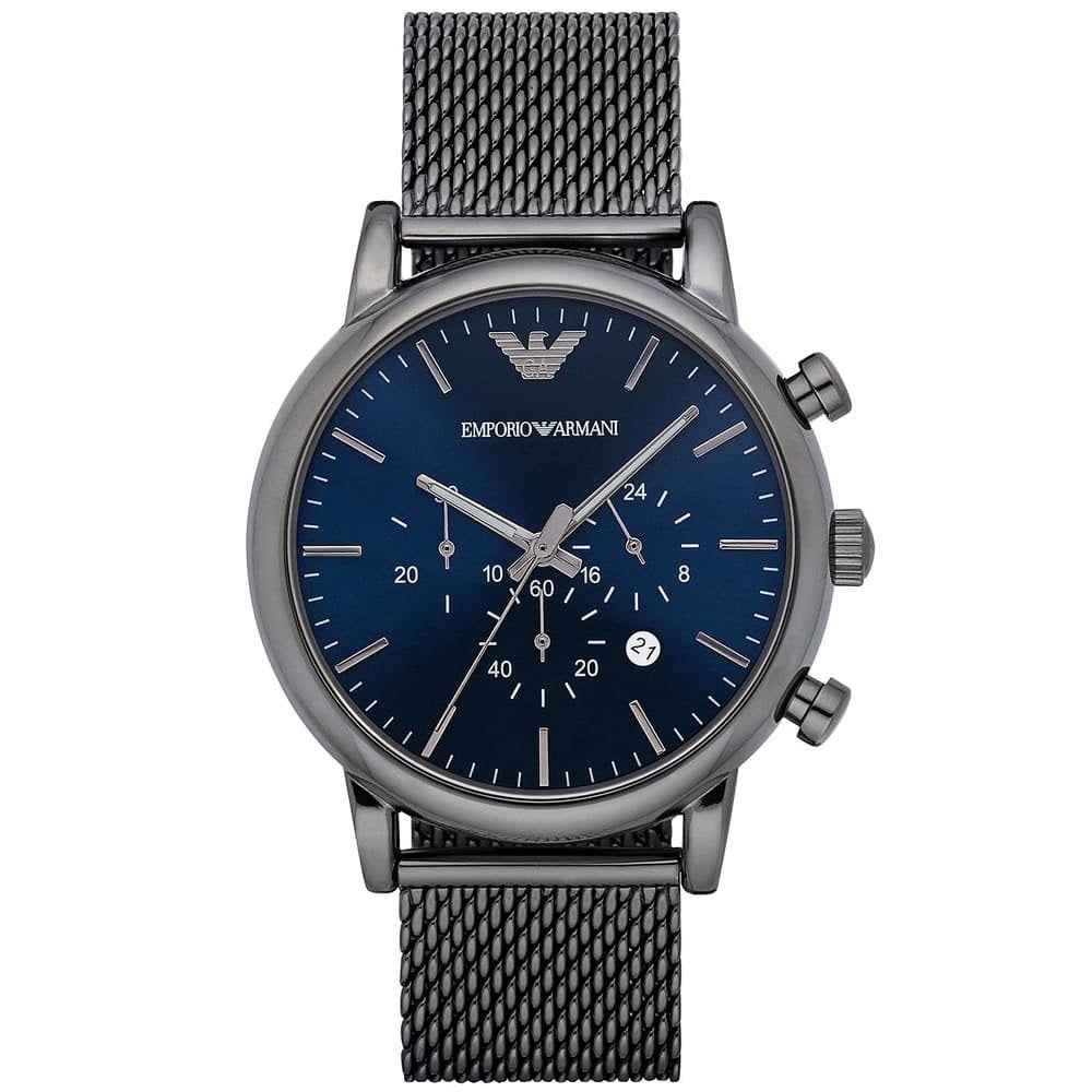 Emporio Armani AR1979 Luigi Men's Grey Mesh Watch