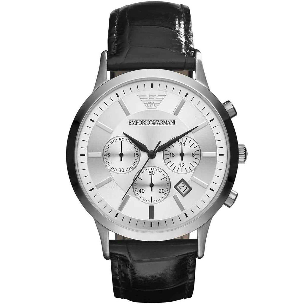 Emporio Armani AR2432 Classic Men's Silver & Black Watch