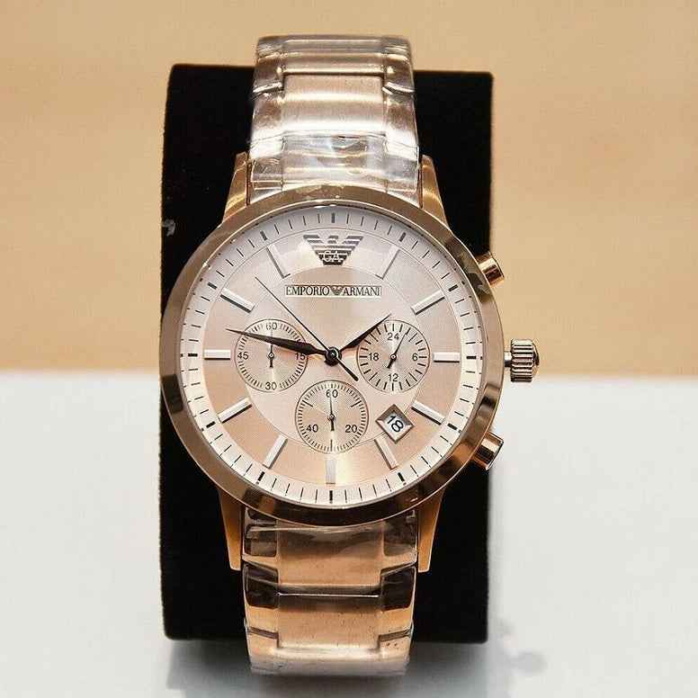Emporio Armani AR2452 Renato Men's Rose Gold Watch