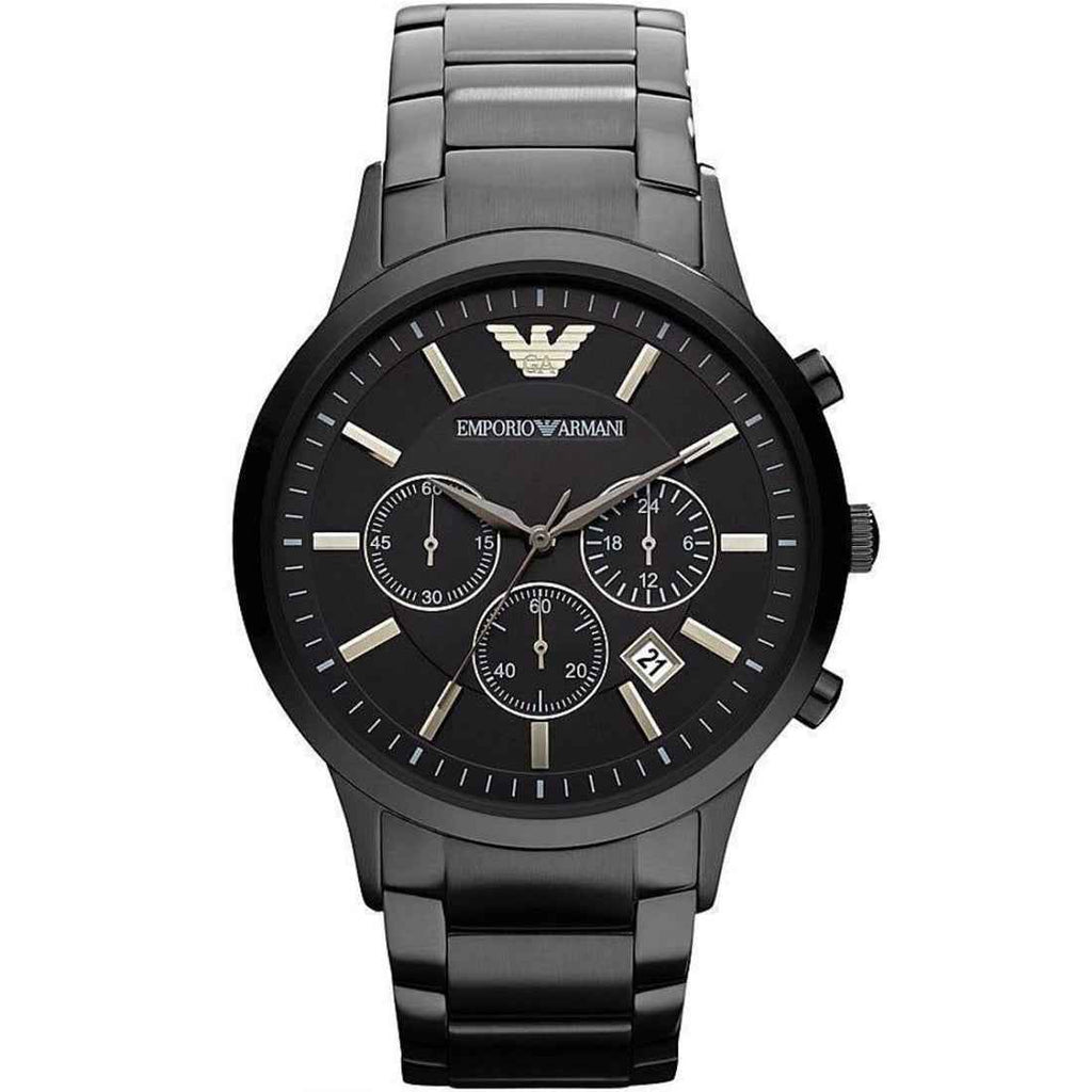 Emporio Armani AR2453 Renato Men's Blackout Watch