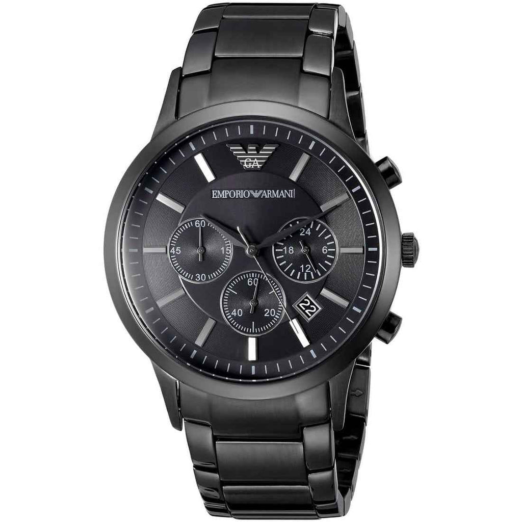 Emporio Armani AR2453 Renato Men's Blackout Watch