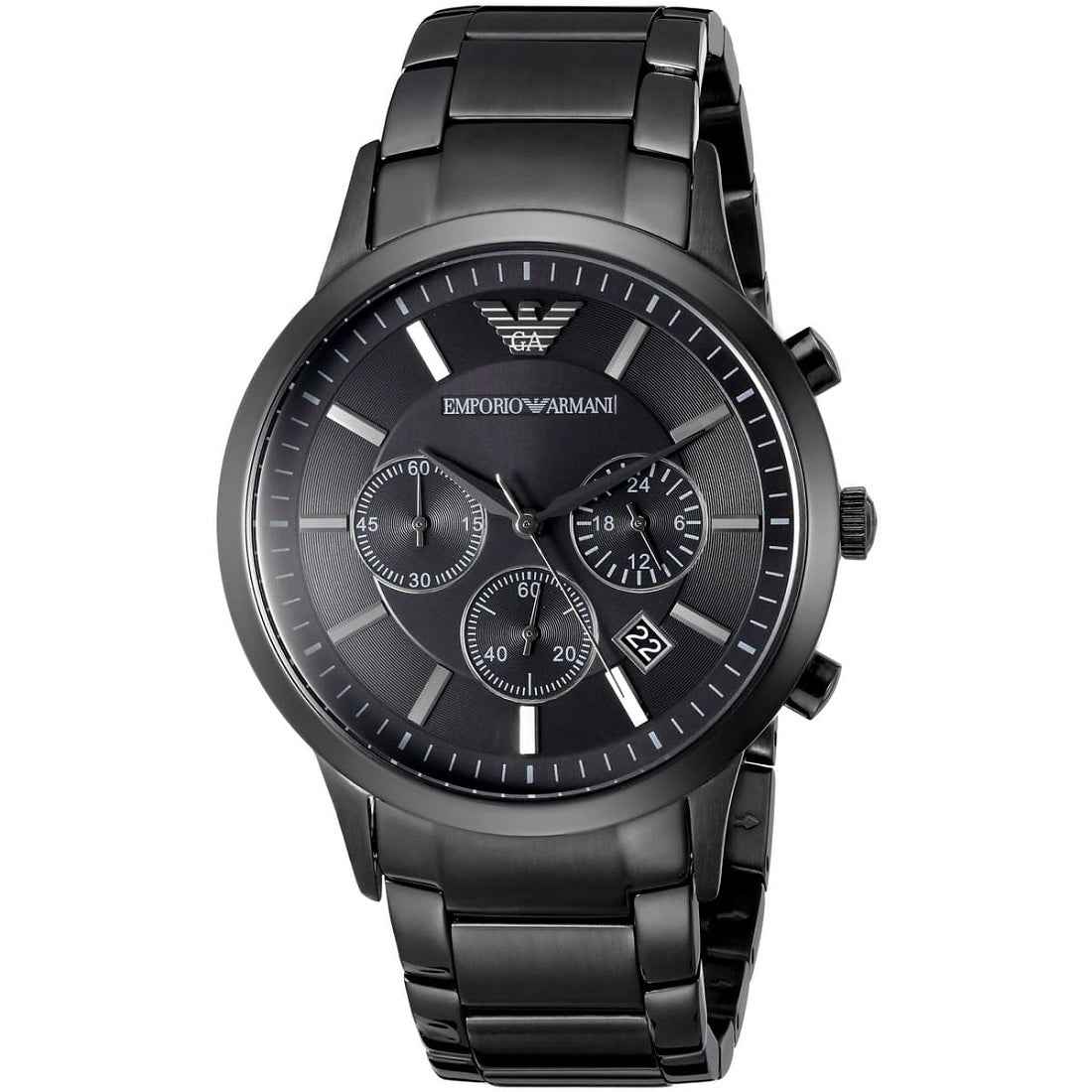 Emporio Armani AR2453 Renato Men's Blackout Watch
