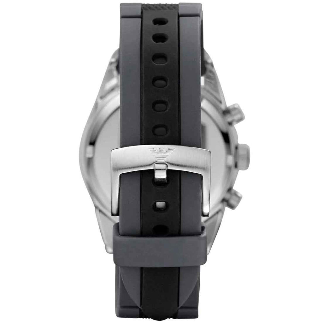 Emporio Armani AR5866 Sportivo Men's Black & Grey Silicone Watch