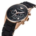 Emporio Armani AR5905 Sportivo Men's Black & Rose Gold Watch