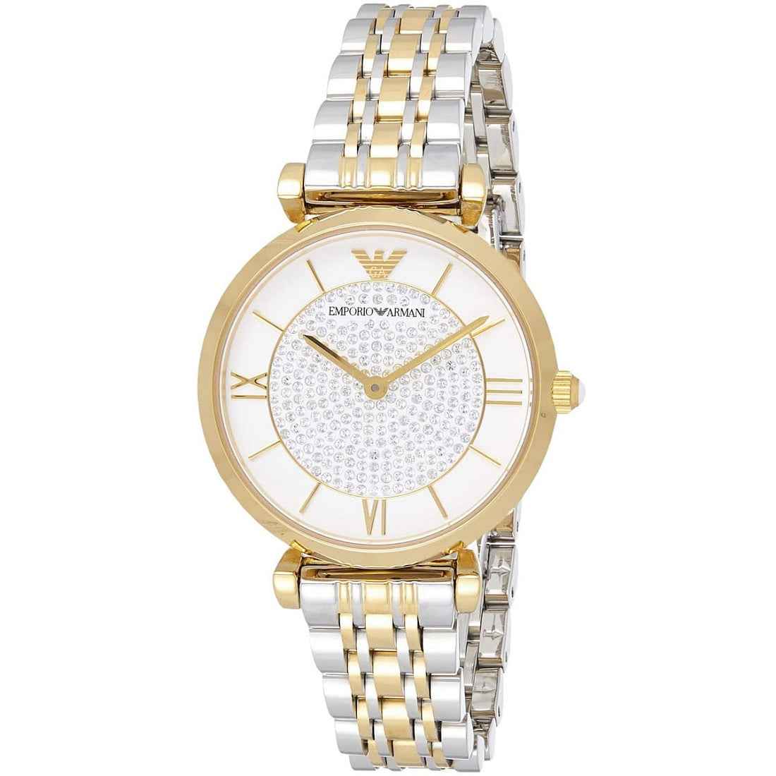 Emporio Armani AR8031 Gianni T-Bar Women's Two-Tone Watch