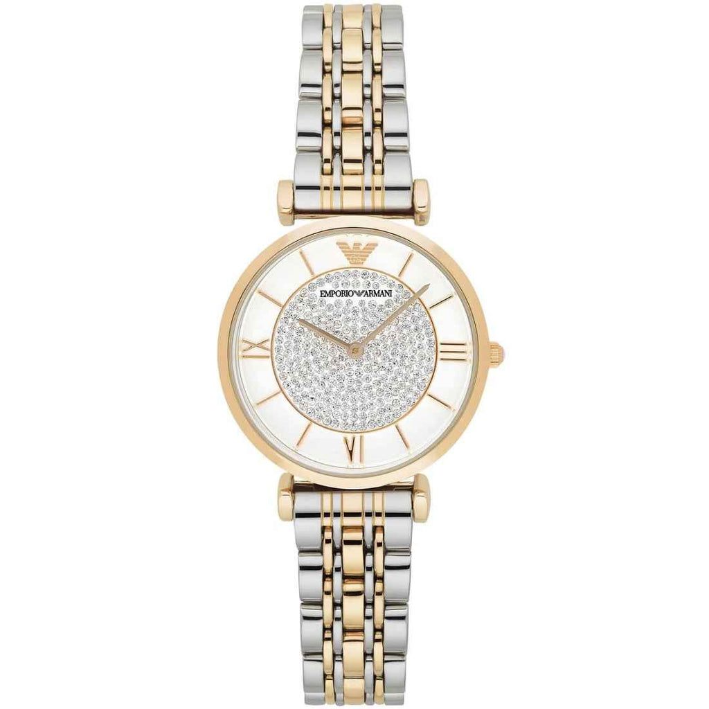 Emporio Armani AR8031 Gianni T-Bar Women's Two-Tone Watch