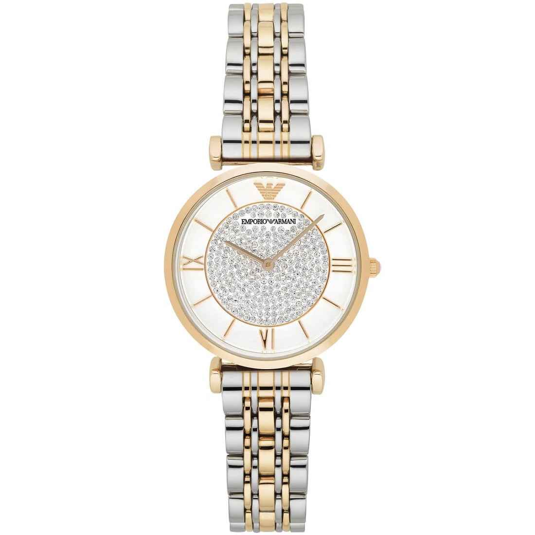 Emporio Armani AR8031 Gianni T-Bar Women's Two-Tone Watch
