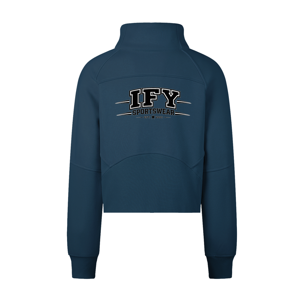 Cropped Half-Zip Sweatshirt – Your Go-To for Comfort and Style
