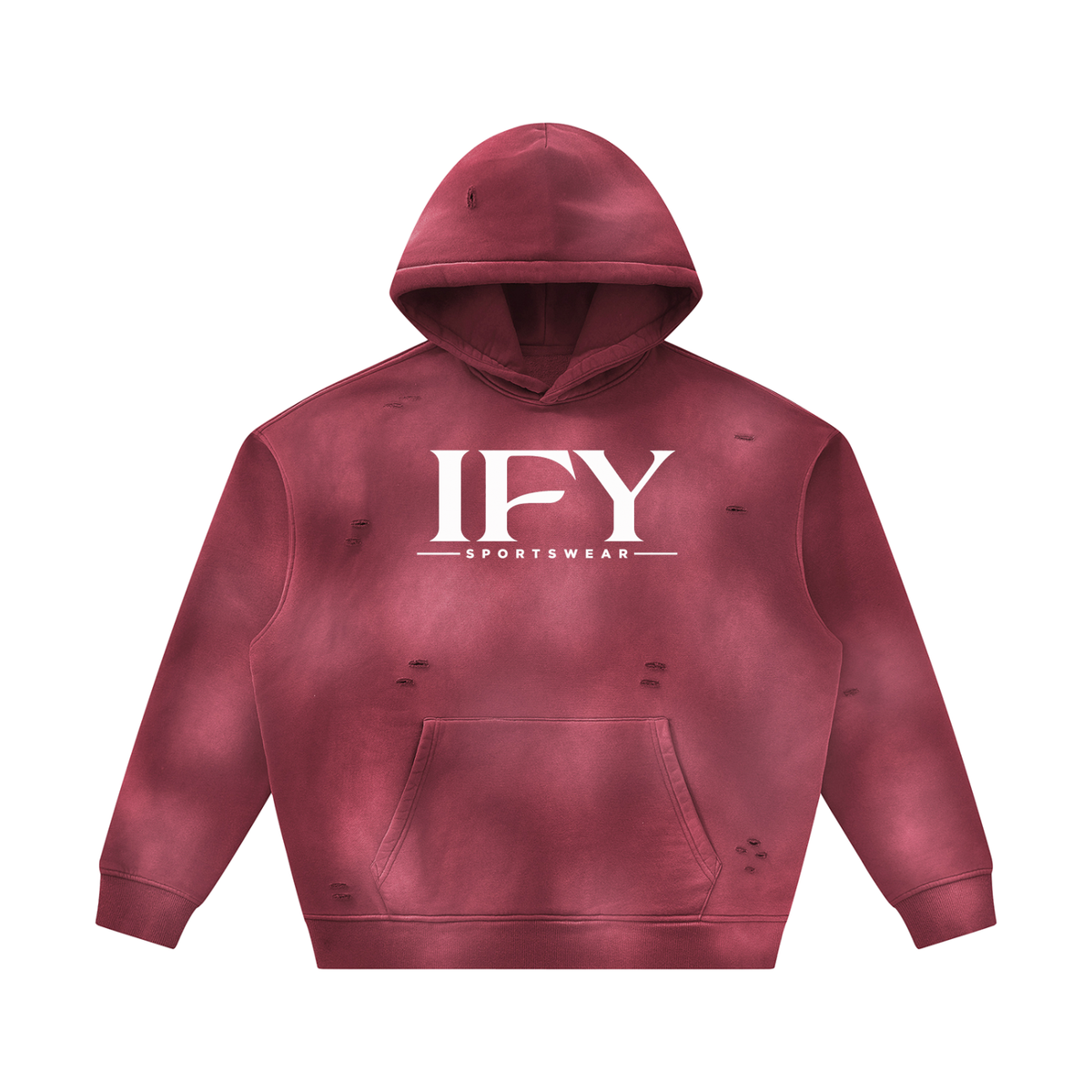 Unisex Frayed Fleece Hoodie for Ultimate Comfort and Style