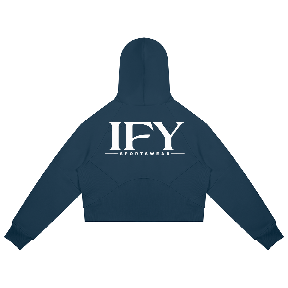 Cropped Zip-Through Hoodie