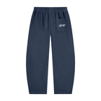 Unisex Vintage Washed Barrel Leg Sweatpants