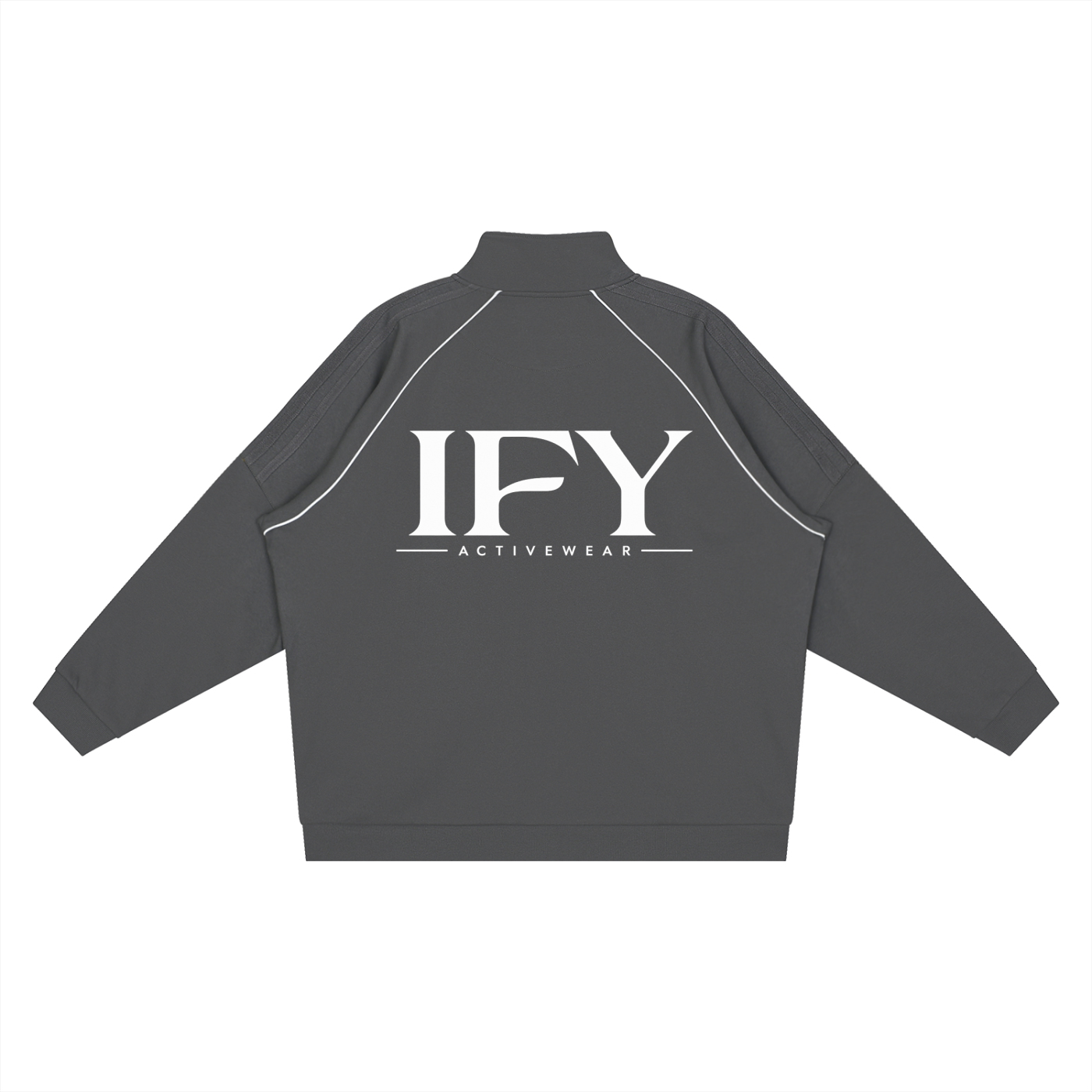 Reflection Striped Raglan Sleeve  Jacket