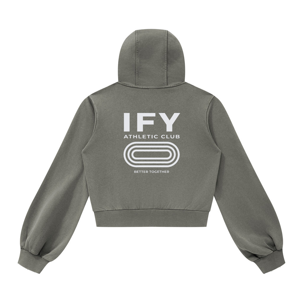 Vintage Wash Full Zip Hoodie