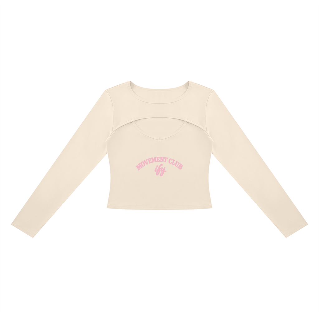 Cotton-Rich Cutout Long-Sleeve T-Shirt