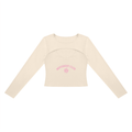 Cotton-Rich Cutout Long-Sleeve T-Shirt