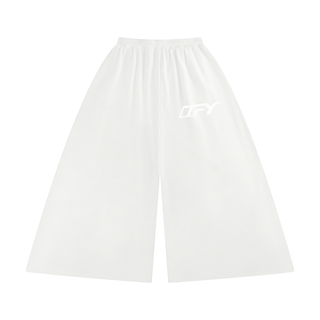 Women's Raw Edge Wide Leg Sweatpants