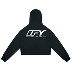 Cropped Zip-Through Hoodie