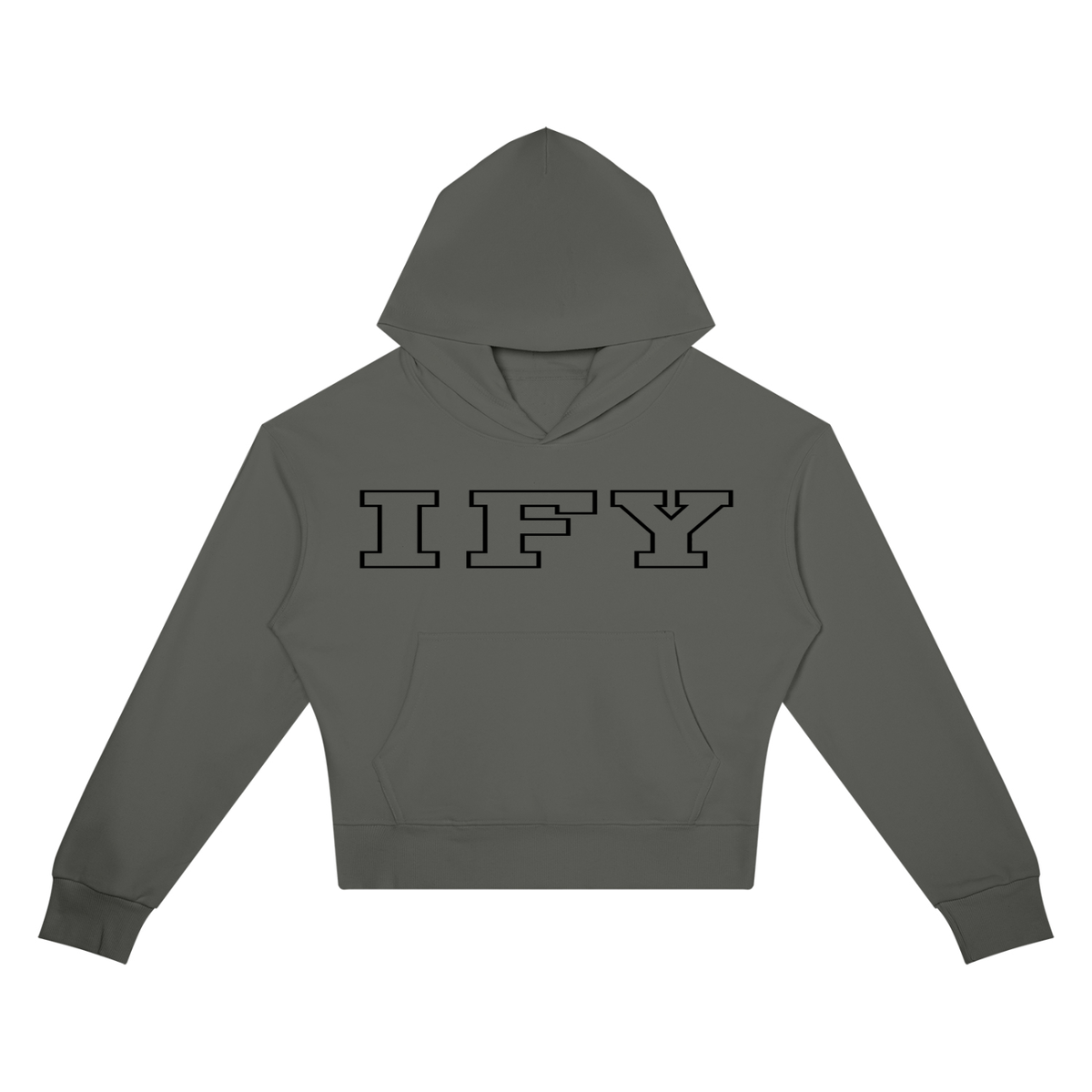 Crop Drop Shoulder Hoodie