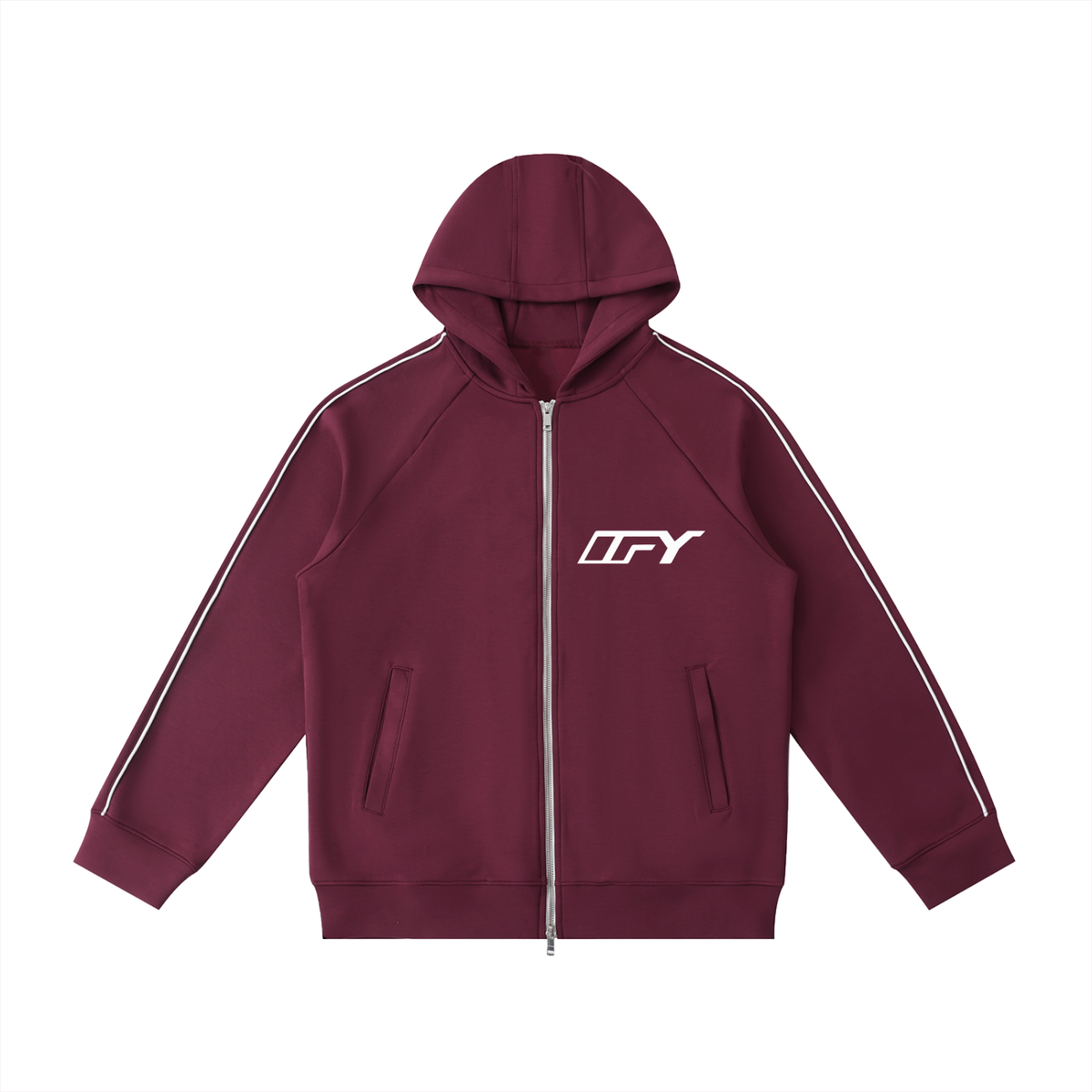 Heavyweight Raglan Sleeve Zip Hoodie