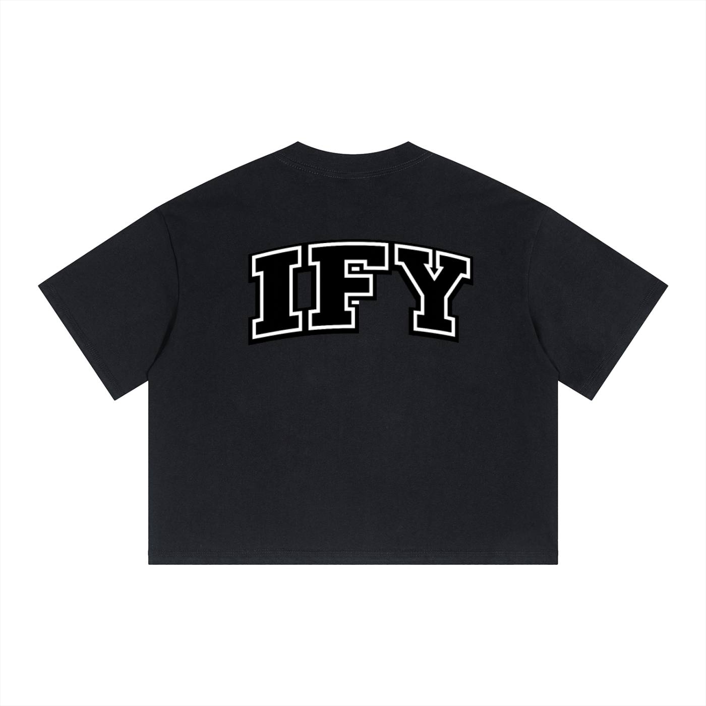 Unisex Boxy Drop Shoulder Crop T-Shirt