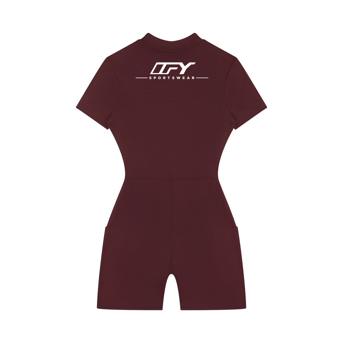 Women's Quarter-Zip Short Sleeve Romper