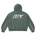 Unisex Vintage Wash Boxy Fleece Hoodie