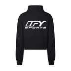 Cropped Half-Zip Sweatshirt