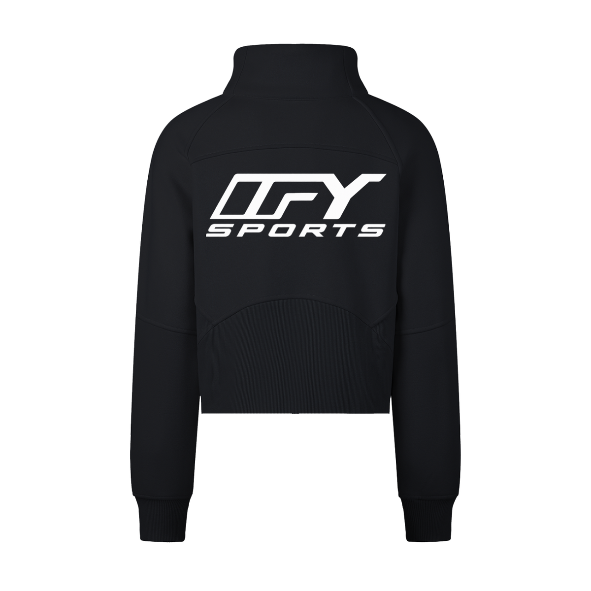 Cropped Half-Zip Sweatshirt