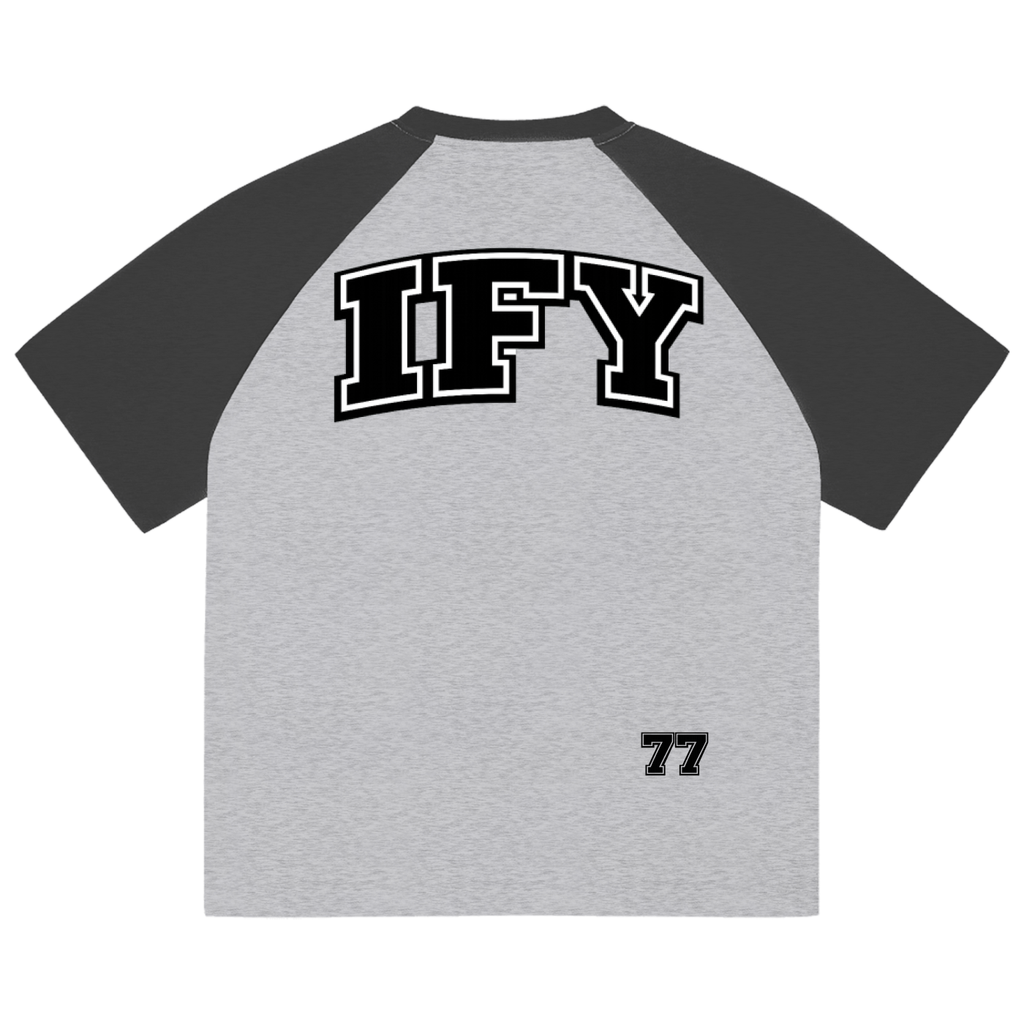 Color-Blocked Raglan Sleeve T-Shirt