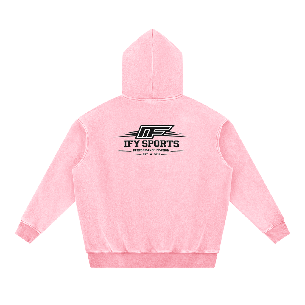 Snow Wash Fleece Oversize Hoodie