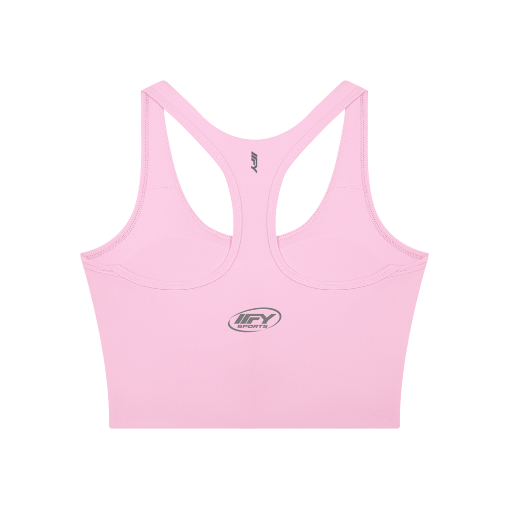 Mesh Panel Colour Block Yoga Crop Tank
