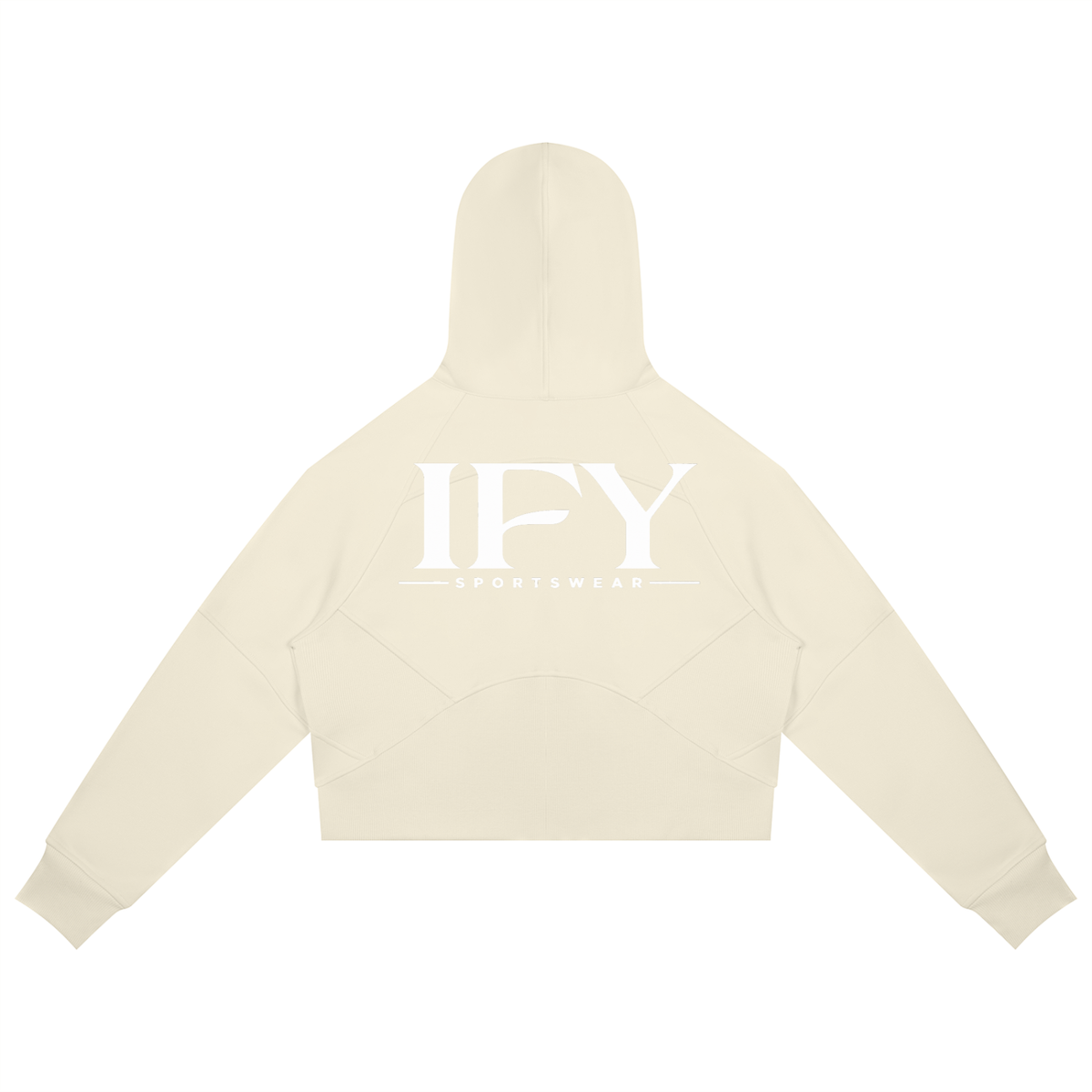 Cropped Zip-Through Hoodie