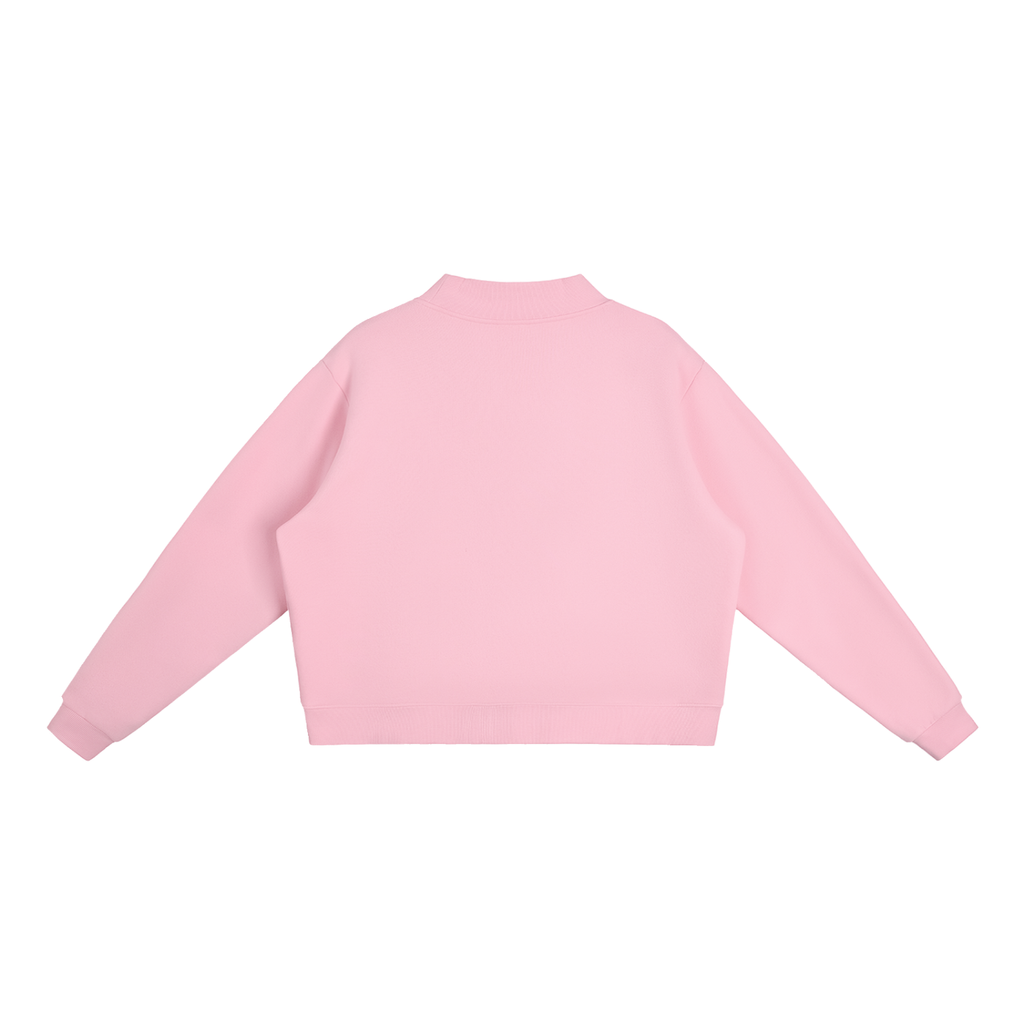 Elevate Your Style with Our Women's Fleece Mock-Neck Sweatshirt